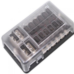 12 WAY BLADE FUSE BLOCK WITH BUS BAR